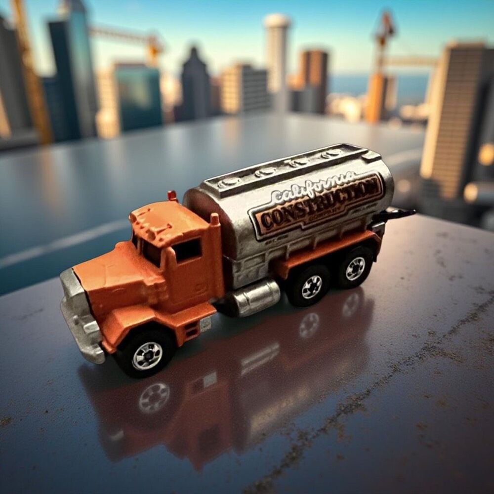 Vintage 1979 Hot Wheels Peterbilt California Construction Co Truck